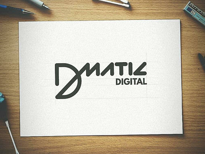 DMatic Digital Logo Design Concept ❤️ branding graphic design icon icons identity illustration letter logo logotype mark type typography