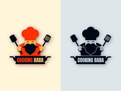 Cooking Baba Logo illustration branding character art cooking icon illustration illustrator logo logomark logotype mascot mascot logo typography