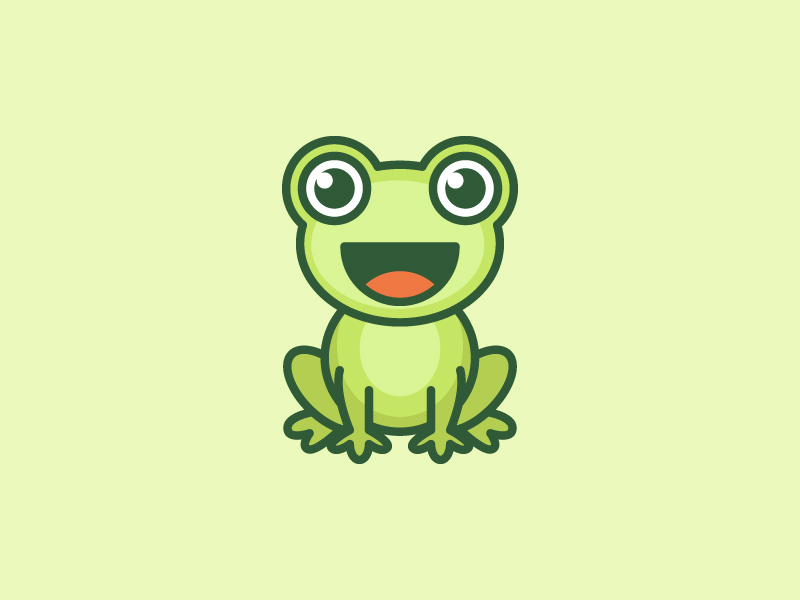 frog simple drawing