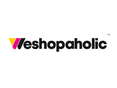 Weshopaholic Logo illustration branding dribbble icon illustration illustrator letter logo logomark logotype mark symbol typography