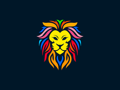 Lion characer design illustration lion lion head logo mascot vector