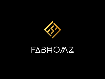 FABHOMZ Interiors - Logo Design branding dribbble icon illustration letter logo logomark logotype mark symbol typogaphy