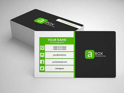 A Box Visiting Card branding businesscarddesign graphicdesign id card
