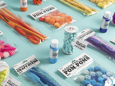 Darice Branding & Packaging No. 1 branding color blocking craft packaging packagingdesign product photography