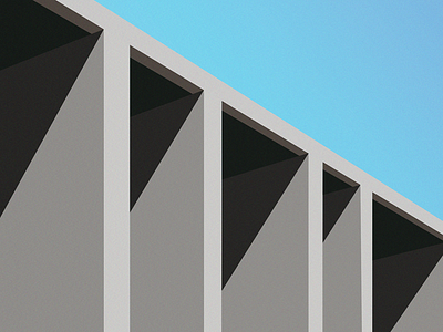 Minimal Architecture Illustration 3d adobe illustrator architechture architect architectural design art building building design creative design dribbble illustration minimal