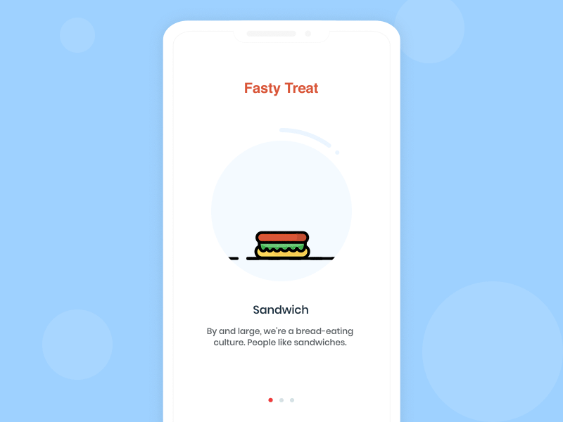 Foodi app on boarding UI