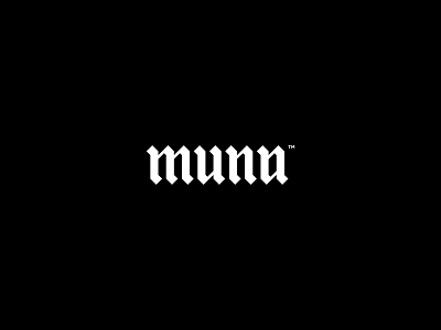 Muna branding design logo typography vector