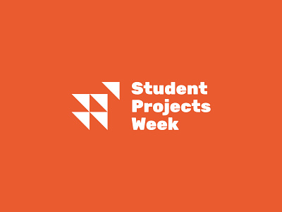 Student Projects Week branding design logo typography vector