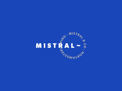 Mistral branding design logo typography vector