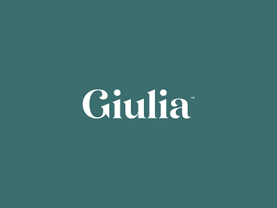 Giulia branding design logo typography vector