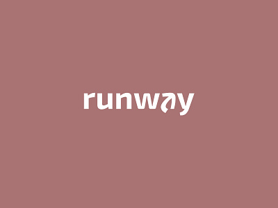 Runway branding design logo type typography vector
