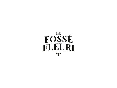 Le Fossé Fleuri branding design logo type typography vector
