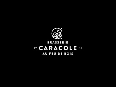 Brasserie Caracole branding design logo type typography vector