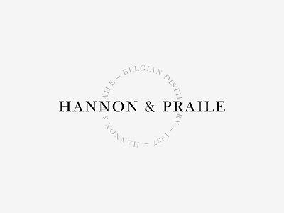 Hannon & Praile branding design logo type typography vector