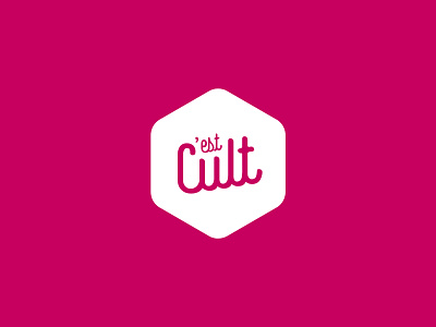 C'est Cult branding design logo type typography vector