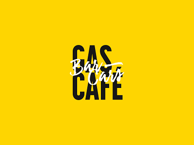 Gas Cafe - Rejected branding design logo type typography vector