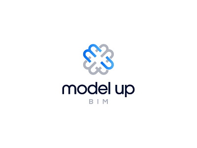 Model Up branding design logo type typography vector