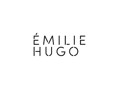 Emilie Hugo - Rejected branding design logo type typography vector