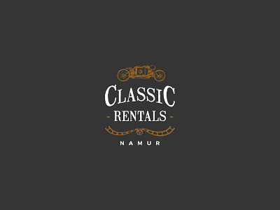Classic Rentals branding design logo type typography vector