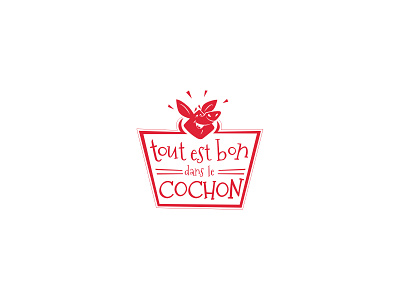 Cochon branding design logo type typography vector
