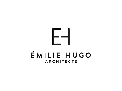 Emilie Hugo branding design logo type typography vector