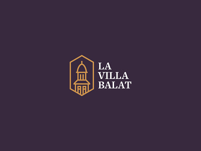 La Villa Balat branding design logo type typography vector