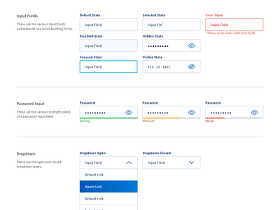 Design System WIP design system form fields forms input fields pattern library style guide ui