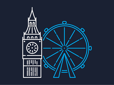 London Illustration by Drew Burdick on Dribbble