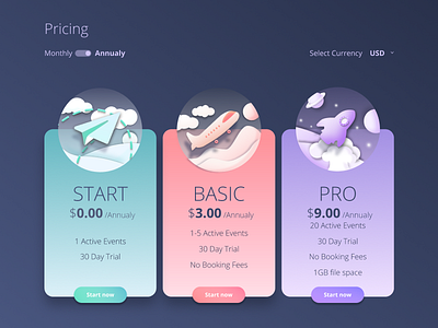 Pricing dailyui illustration packages pricing service