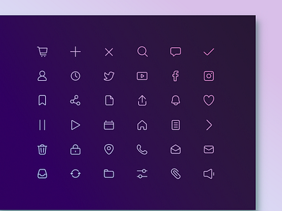 Icon set DailyUI daily ui icon set icons