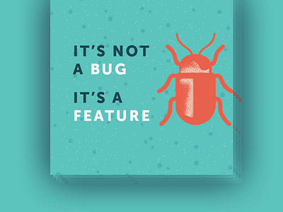 It's Not A Bug beetle bug color feature illustration set stickers