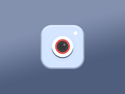 Camera App icon 3d 3d icon app icon app icon design blue color design gradient illustration illustrator minimal photoshop vector