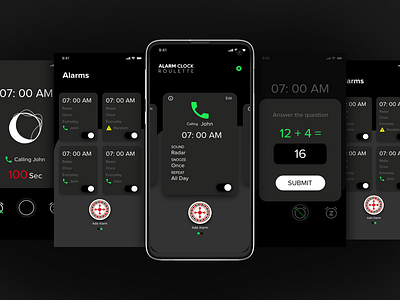 Alarm App UI Design