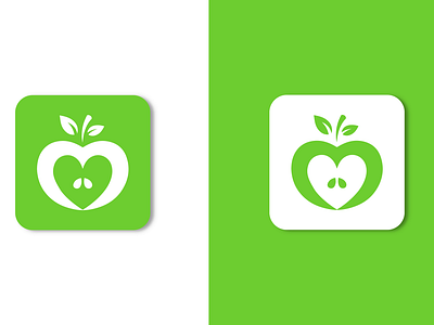90 days Diet plan app icon app icon design apple design diet green green apple health health app illustration minimal ui
