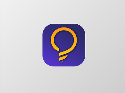 Bulb App Icon app app icon bulb design grammar idea illustration logo purple purpose suggestion vector