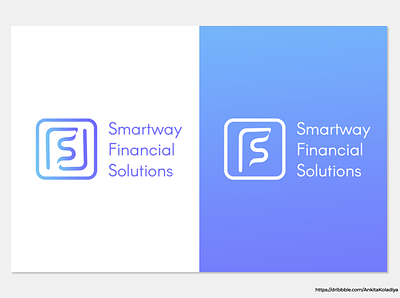 Smart Way Financial Solutions Logo 3d branding design finance financial logo illustration logo logo design logotype simple smart logos typography unique web