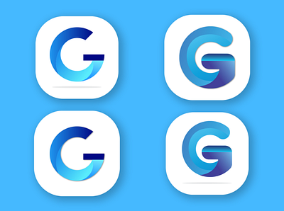 G Logo App Icon 3d app icon app icon design design g logo gradient illustraion