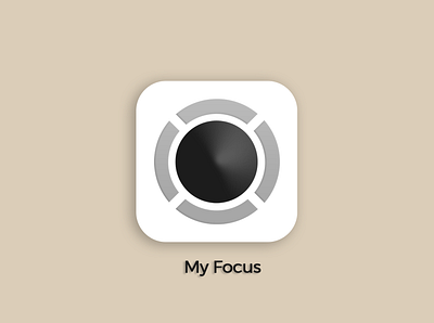 My Focus App Icon app icon app icon design design focus icon illustration illustrator logo minimal simple sobar vector