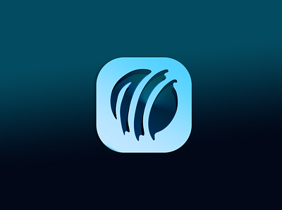 ICC world cup app icon recreate 3d app icon app icon design ball cricket design illustration minimal world cup