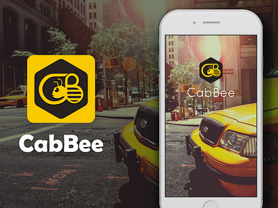 Cab Bee Application app icon application design bee honeybee photoshop splashscreen taxi app taxi booking uidesign