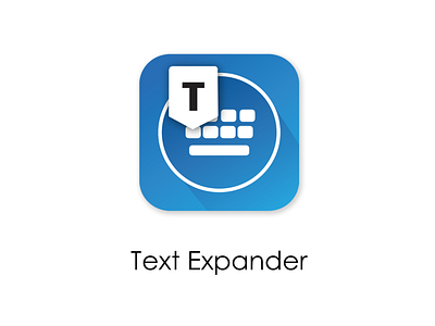 Text Expander app icon adobe illustration app app icon app icon design app icons blue branding design gradient illustration illustrator keyboard photoshop ui