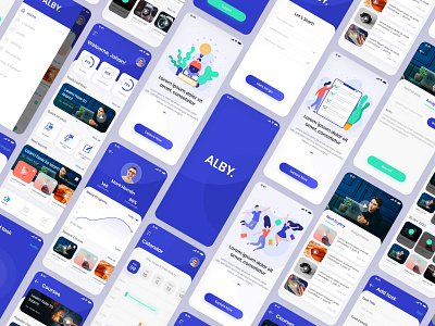 Alby |  online class management systems iOS app UI