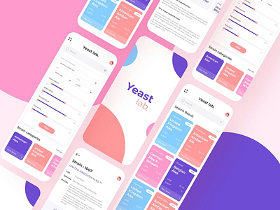 Yeast lab.  | iOS app UI 2020 V 02