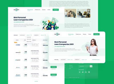 EasyMoney | official loan companion web UI 2021 companion illustration landingpage loan ui uiux ux web design webdesign website design