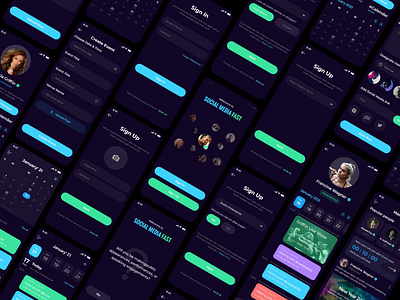 Social Media Fast   |   app UI 2021
