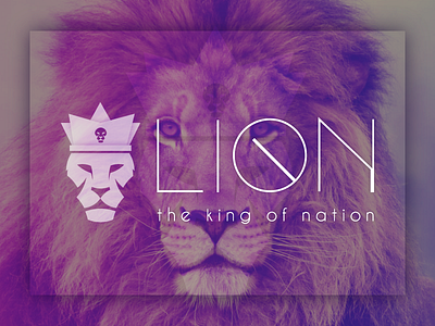 LION- the king of nation branding digital art graphics illustration logo mockup
