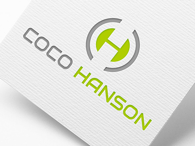 Logo Design for COCO HANSON art branding design graphic illustration logo mockup p latter presentation