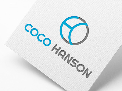 new logo for coco hanson art branding design graphic illustration logo mockup p latter presentation