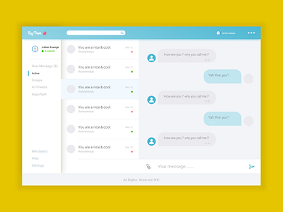 Say From Heart- Desktop Chat UI