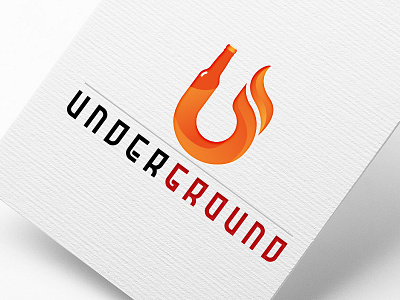 Logo Design For Underground Craft Beer Company art branding design graphic illustration logo mockup p latter presentation